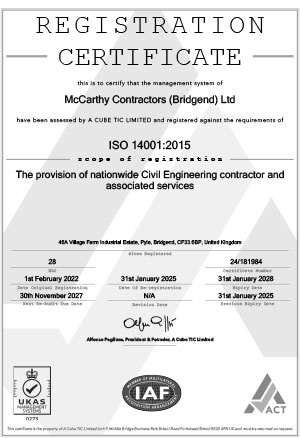 ISO-14001 certificate